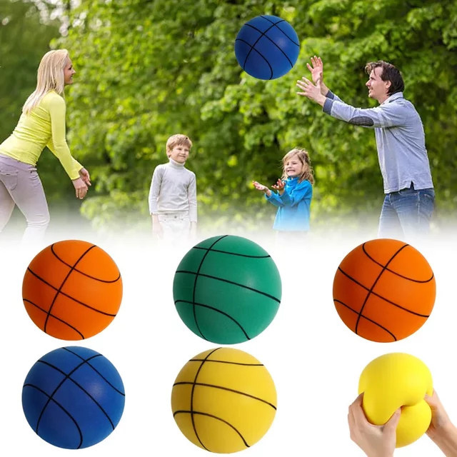 Meade Hüpfender Stummball, Schaumstoff, 18 cm, Orange, Bunt / Mehrfarbig - Bild 1