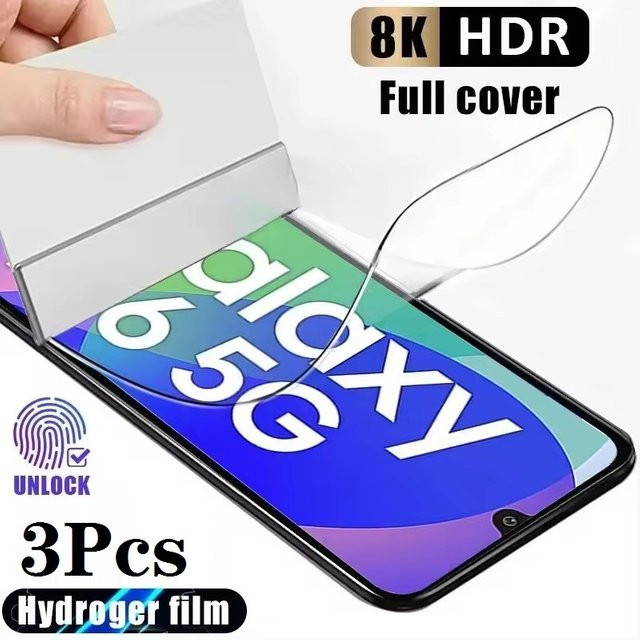 3er-Pack Hydrogel Displayfolie für Samsung Galaxy A04 A05S A06 A14 A15 A16 A17 A24 A26 A34 A35 A36 A54 A55 A56, transparent - Bild 1