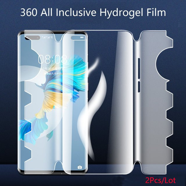 2 Stück Hydrogel-Displayschutzfolie für Xiaomi Redmi Note 12 Pro 5G und Note 13 Pro Plus, transparent, inklusive Installationswerkzeug - Bild 1