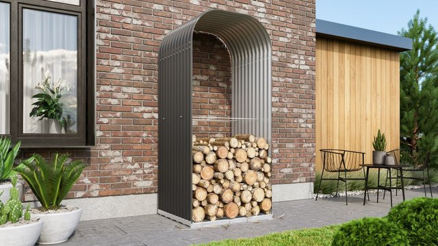 Vitavia Kaminholzregal Lignum 858 in Granit, B/T/H: 86 x 99 x 223 cm - Bild 1