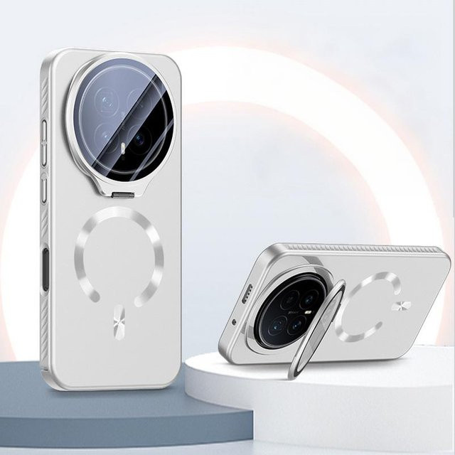 Honor Magic 8 Pro Hülle mit Magsafe Ring und unsichtbarer Kamera-Halterung in White - Bild 1