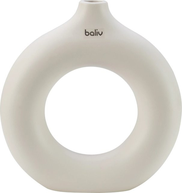 baliv Cosy Cave Trend Vase aus Keramik in Beige mit Loch-Design - Bild 1