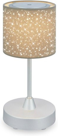 BRILONER Tischleuchte LOLE LED dimmbar in Beige aus Kunststoff und Stoff, Durchmesser: 12,5 cm, Höhe: 30 cm - Bild 1