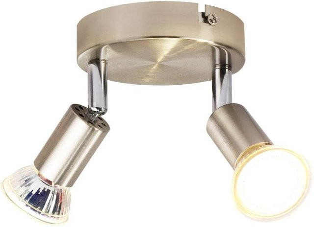 NETTLIFE Deckenstrahler L10 aus Metall in Silber mit verstellbarem LED-Design im Industrial-Stil für GU10 Leuchtmittel - Bild 1