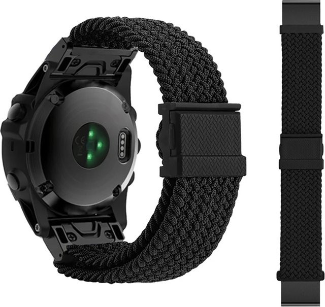 WITBON Uhrenarmband, magnetisches Nylon, 22 mm, Schwarz, Unisex - Bild 1