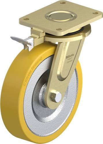 Blickle Lenkrolle LS-SETH 250K-RI4 mit Feststeller, Rad-Durchmesser: 25 cm, Tragfähigkeit: 1350 kg - Bild 1
