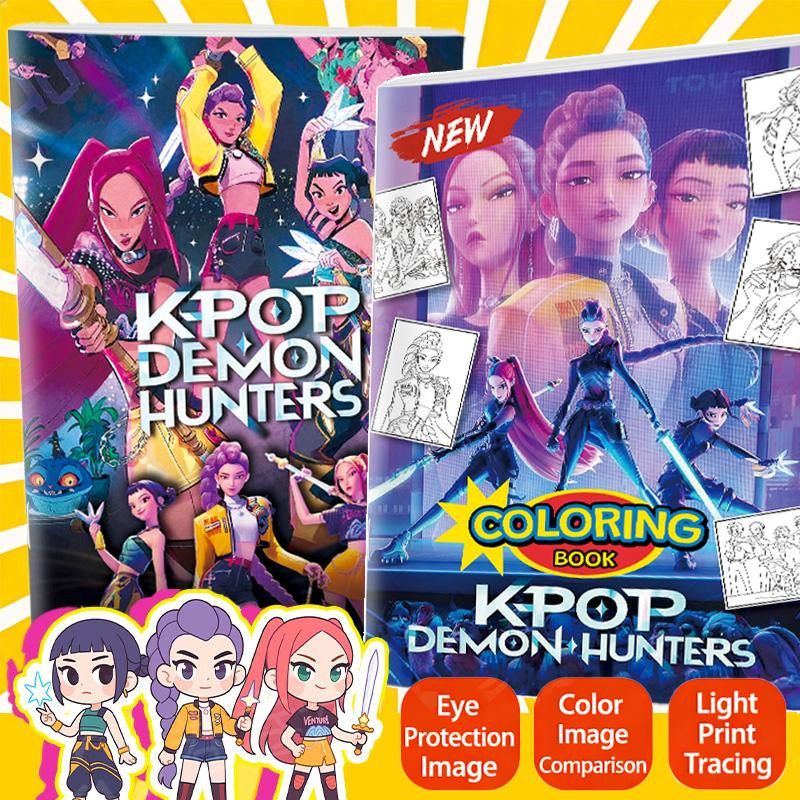 Yiran toy 1 K-Pop Dämonenjäger Anime Malbuch 56-seitiges Bilderbuch - Bild 2