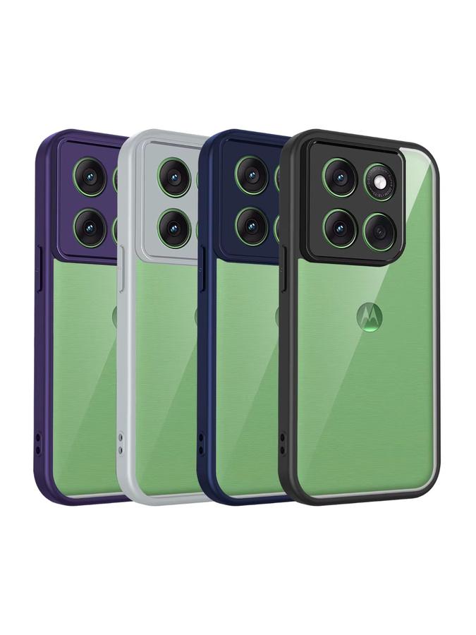 EUCAGR Stoßstange Air Kissen Schutzhülle für Motorola Moto Edge 60 Fusion, Edge 60 Stylus und Edge 60 Pro in Grau - Bild 7