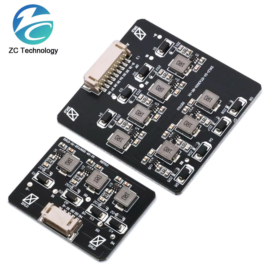 BMS 2S-8S Aktiver Equalizer Balancer für LiFePO4 und LTO Lithium-Batterien, Energie Transfer Board in Schwarz - Bild 2