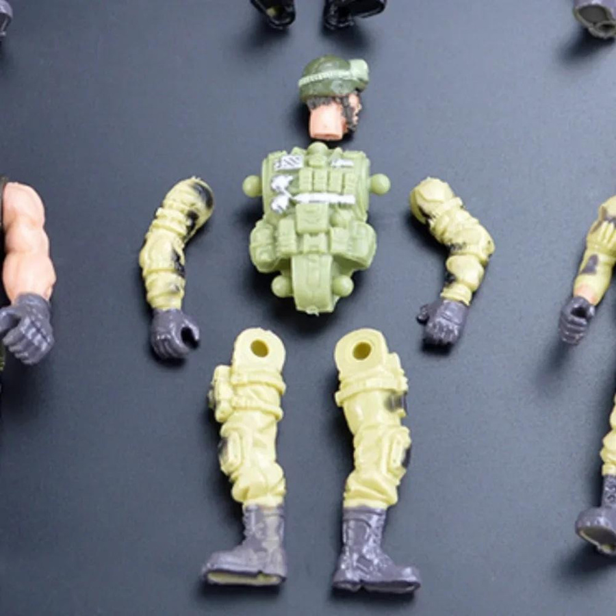 Yiran toy 1 Krieger Elite-Streitkraft Militärische Actionfiguren mit Waffen 6-teiliges Set - Bild 1