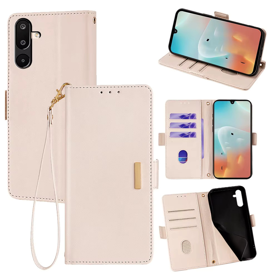 Modische Kartenhülle mit Magnetverschluss für Samsung Galaxy A73 A53 A33 A23 A21S A52S A22 XCover7 Pro M16 M06 F16 F06 in Blau - Bild 2