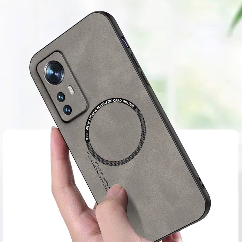Vintage Magnetische Leder Schutzhülle für Xiaomi Mi 14 13 13T 12 11 9 Lite 12T 11T 9T Poco F3 F4 F5 Pro in Braun und Grau - Bild 2