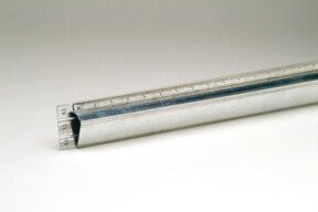 Regalwerk Stufenbalken für Regalbreite 1280 mm aus verzinktem Stahlblech in Silber - Bild 1
