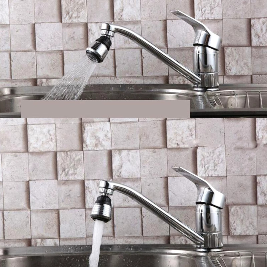 Qiilu Wasserhahn-Belüfter 360 Grad drehbar mit Spritzschutz für die Küchenarmatur - Bild 2