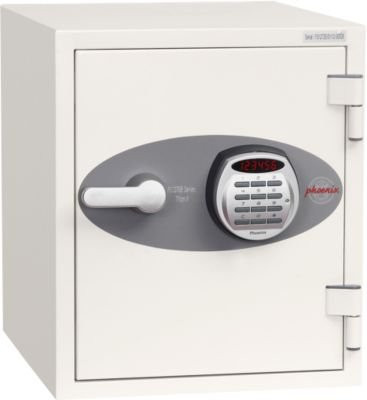 Phoenix Feuerschutzschrank FS 1282 E mit Elektronikschloss aus Stahl in Signalweiß RAL 9003 - Bild 1