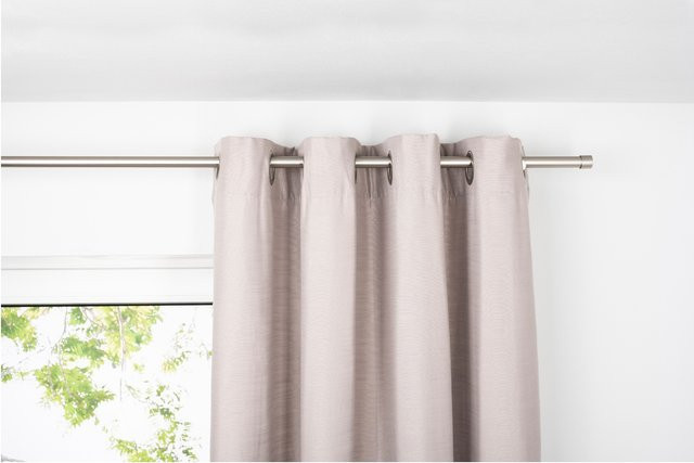 Ondeco Ösenschal Blickdicht, 1er Set, Farbe: Beige, B: 135 cm, H: 245 cm - Bild 1