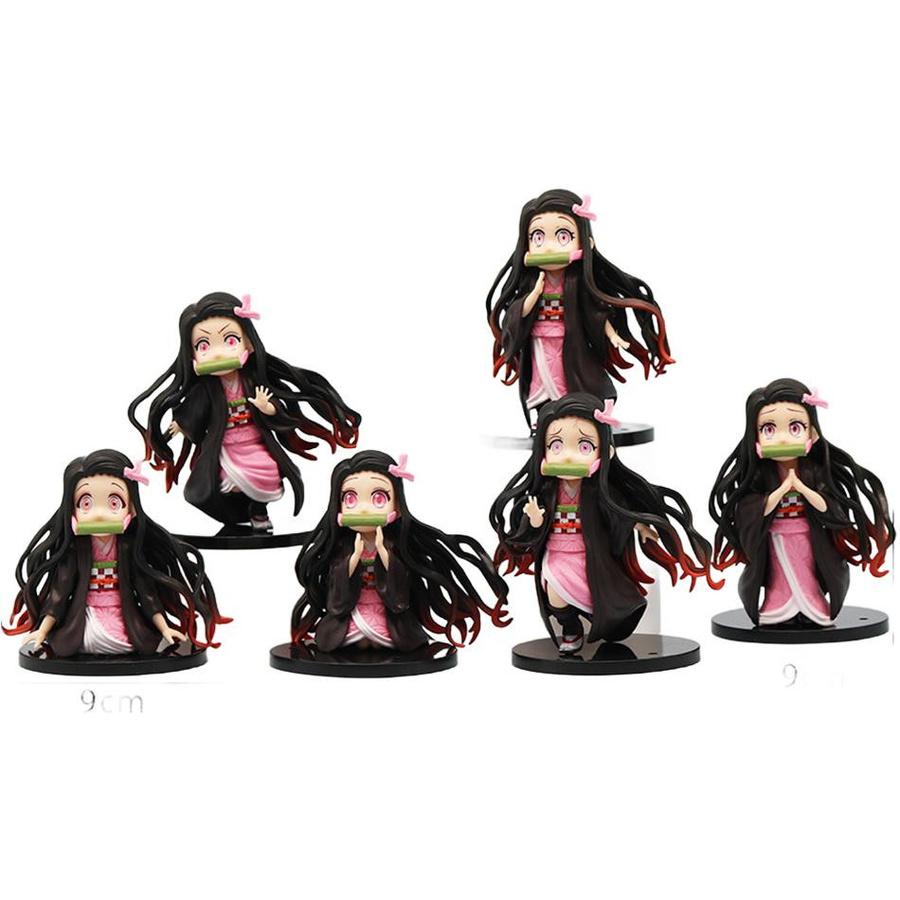 Fashnics Demon Slayer Nezuko Actionfigur 6-teiliges Set PVC 3-6 Jahre - Bild 4