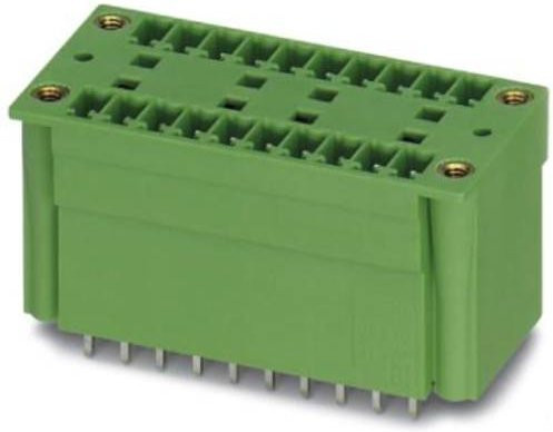 Phoenix Contact Stiftgehäuse-Kabel, 10 Polzahl, Rastermaß: 3.81 mm, grün - Bild 1
