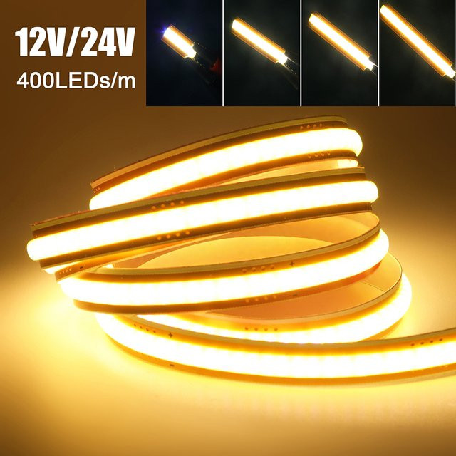 GAHADA COB LED Strip Light Flexibles Lineares Licht mit 400 LEDs, Weiß, Schneidbar - Bild 1