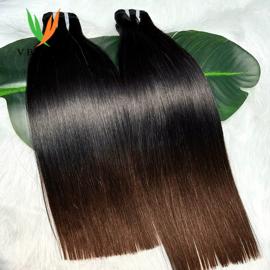 V Beauty Echthaar-Bündel, Ombre-Braun Honig, 50,8 cm - Bild 2