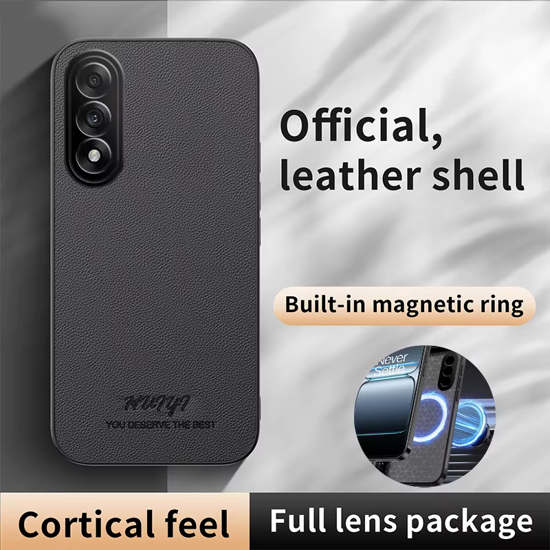 Luxuriöse Business Handyhülle aus weichem Leder mit magnetischer Abdeckung für OnePlus Nord 5, CE5 und Nord5 5G in Grau - Bild 2