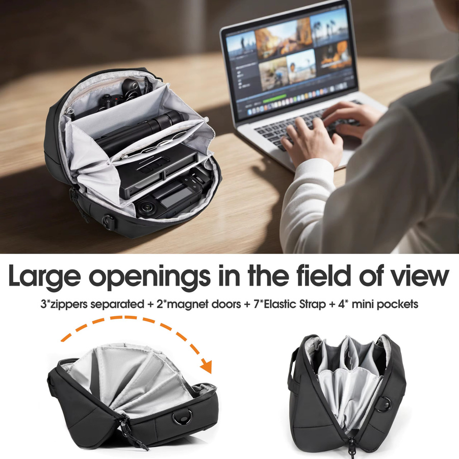 STARTRC Reise-Etui Tragetasche in Schwarz für Insta360 Go Ultra X5 X4 und GoPro Hero 13 - Bild 4