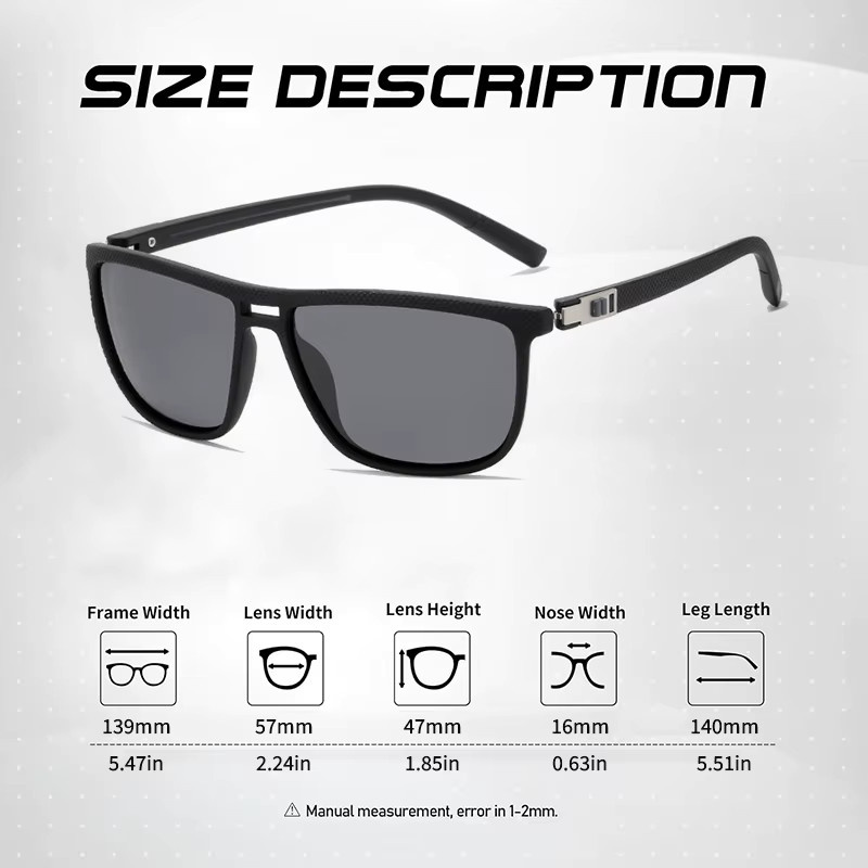 CRIXALIS Sonnenbrille, Vollrand, Schwarz, Unisex, polarisiert - Bild 2