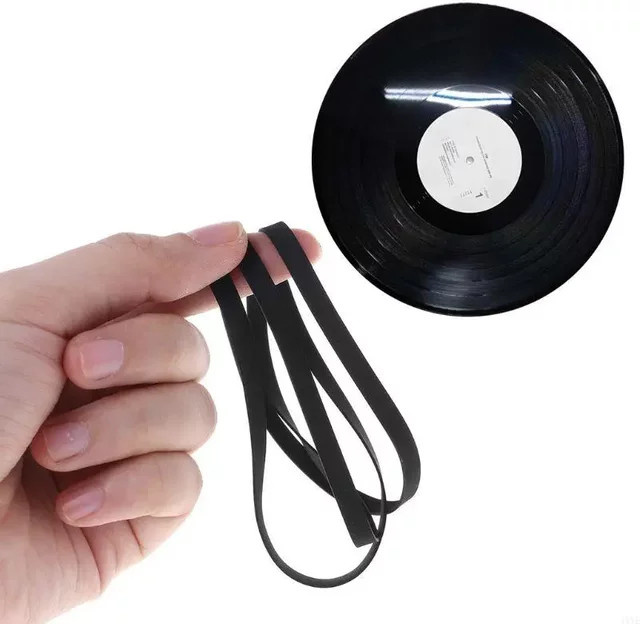 Universal Mix Kassettenband Maschinenantriebsriemen in Schwarz für Recorder und Plattenspieler 4mm/5mm - Bild 1