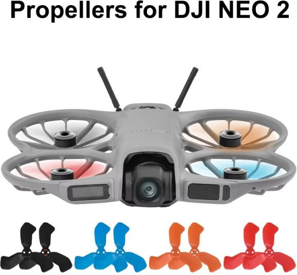 DJI Propeller für DJI Neo 2, 2 Paar Rauschunterdrückungsklingen in Schwarz, Drohnen-Ersatzteile und Zubehör - Bild 1