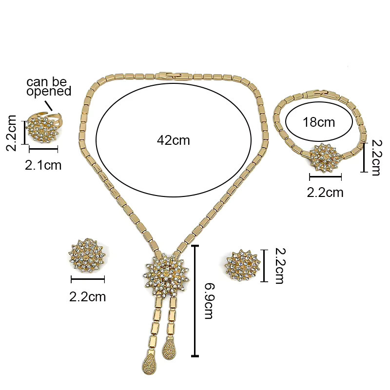 HIPUNK Schmuckset, Gold, Zirkonia, Damen - Bild 3