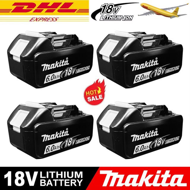 Makita 18V 6,0Ah Akku BL1860B in Schwarz, passend für DTW700 - Bild 1