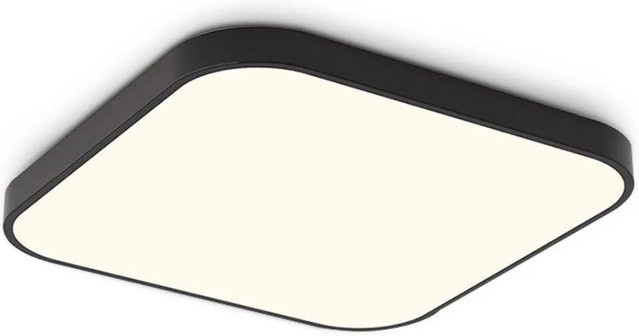 NETTLIFE LED Deckenleuchte aus Kunststoff in Schwarz, Durchmesser: 27 cm - Bild 1