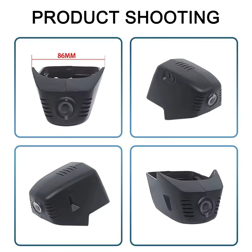 CARBAOHUI 4K UHD Dash Cam WiFi Auto Dashcam für Volkswagen VW Tiguan Mk2, Schwarz - Bild 3