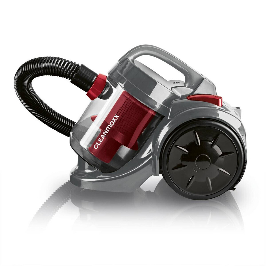 CLEANmaxx Staubsauger schwarz rot, beutellos mit waschbarem Filter, B/H/L: 28 x 32 x 40 cm - Bild 1