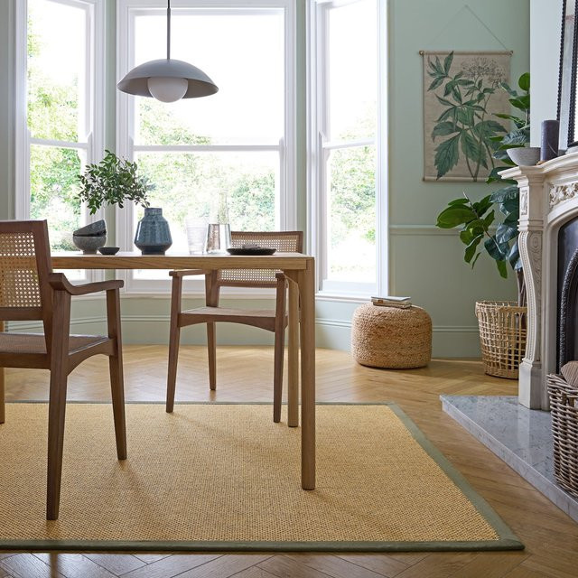 Outdoor-Teppich Kadima Design mit Bordüre in Natur-Grün, B/T: 200 x 290 cm - Bild 1