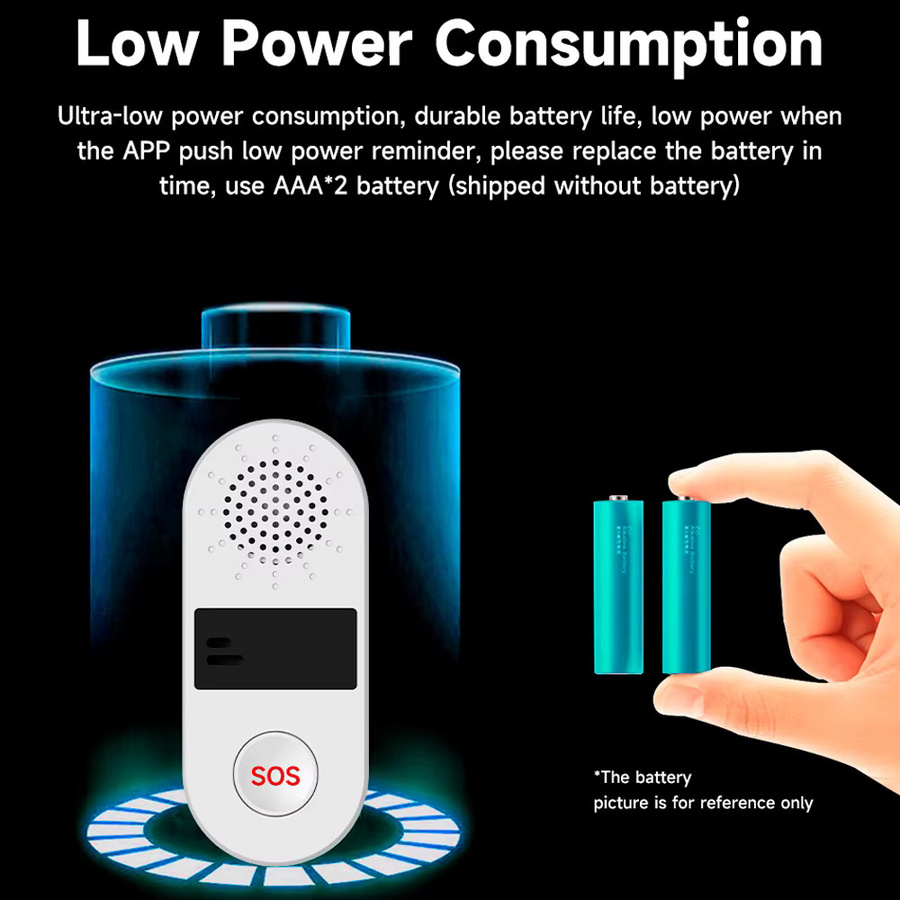 Tuya Smart Wifi SOS Alarm System mit 130dB Sound und Licht, Drahtlose App-Fernbedienung, Farbe: Weiß - Bild 4