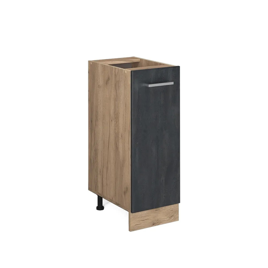 Vicco Apothekerunterschrank R-Line in Schwarz Beton und Eiche, Breite: 30 cm - Bild 2