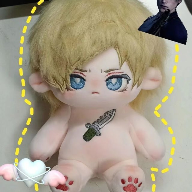 Aoger Resident Evil Leon Scott Kennedy Plüschpuppe, 20cm, Bunt / Mehrfarbig - Bild 1