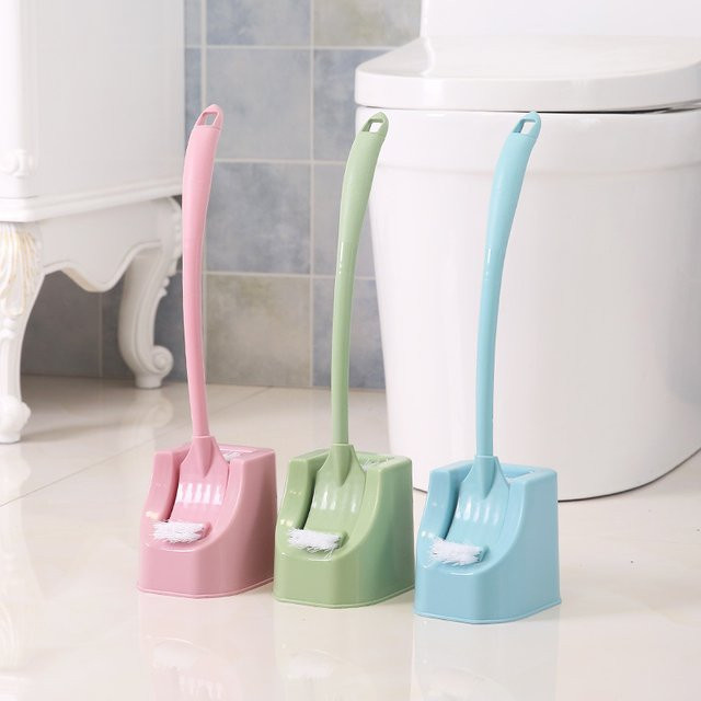 JETTING Toilettenbürstenset mit Doppelkopf und langem Griff in Pink, freistehend aus Kunststoff, Höhe: 41,5 cm, Breite: 12,3 cm - Bild 1