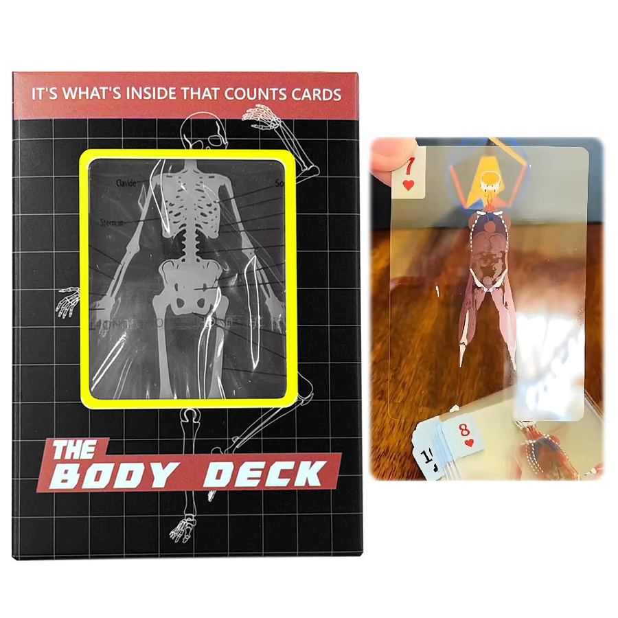 Alloet The Body Deck Cards, transparente Spielkarten, Kunststoff - Bild 7