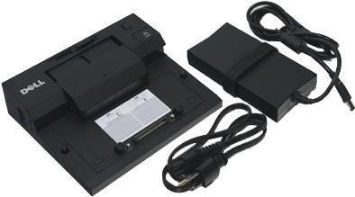 Dell E-Port Simple Port Replicator in Schwarz, 1GbE Ethernet/LAN, 130 Watt, refurbished, kompatibel mit Latitude E5430, E5530, E6220, E6230, E6330, E6430, E6520, E6530, E6540, E7240, E7440 und XT3 - Bild 1