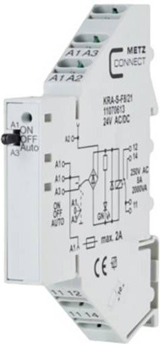 Metz Connect Koppelbaustein 24 V/AC/DC mit 1 Wechsler in Weiß - Bild 1