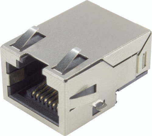 HARTING Buchse 09 45 551 1164 mit 8 Polen in Silber für Sensoren - Bild 1