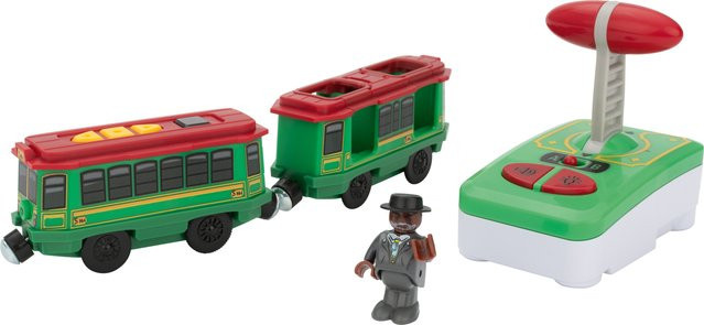 LUPILU Personenzug Transportlok Straßenbahn Holzspielzeug ab 3 Jahren - Bild 1