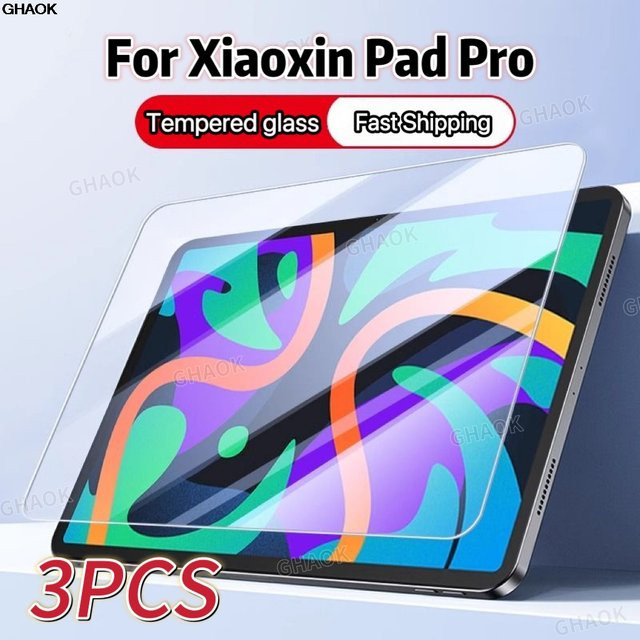 3er-Set Displayschutzfolie aus gehärtetem Glas für Lenovo Xiaoxin Pad Pro 12,7 und Xiaoxin Pad 2024 2025 11 Zoll, transparent - Bild 1