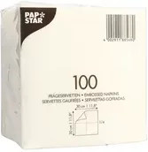 Papstar Servietten aus Papier in Weiß mit FSC-Zertifizierung B/B: 30,0 x 30,0 cm - Bild 1