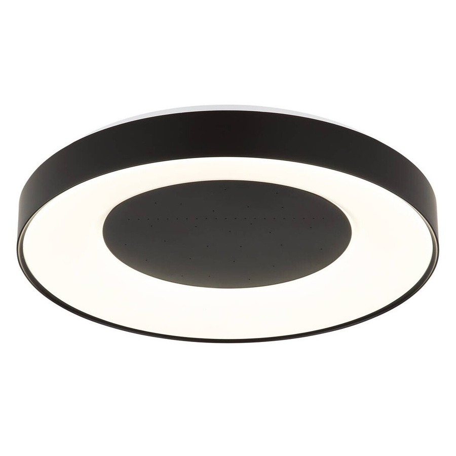 GLOBO Deckenventilator mit LED in Schwarz und Weiß aus Metall und Kunststoff, B/H/T: 52,5 x 10 x 52 cm - Bild 2