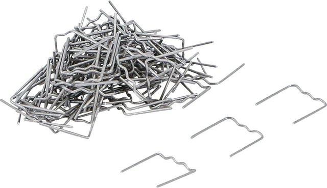 BGS Reparaturklammern Satz Flach in Silber, 100-teilig, 0,8 mm - Bild 1