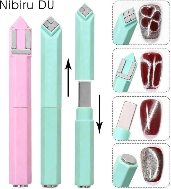Nibiru DU Magnetischer 3D-Gel-Nagellack, Pink, Schimmernd - Bild 1