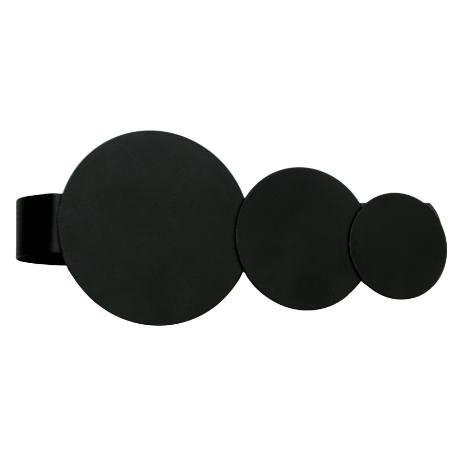 Gardinia Raffhalter in Kreisoptik aus Metall, Schwarz - Bild 2